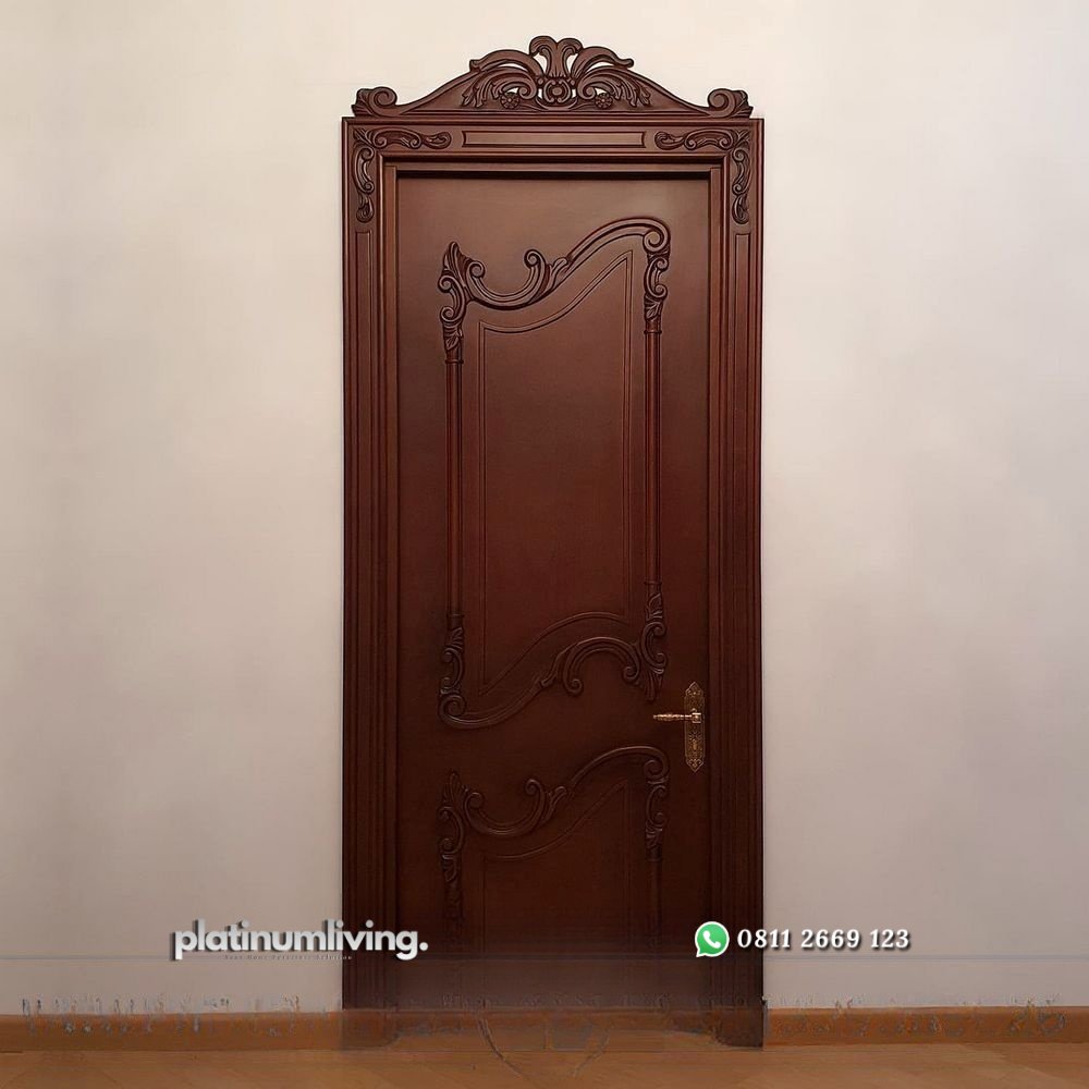 Pintu ukir jepara kayu jati klasik mewah single PJ-29 platinumliving furniture jepara 1 Pintu ukir jepara kayu jati klasik mewah single PJ-29 platinumliving furniture jepara 1