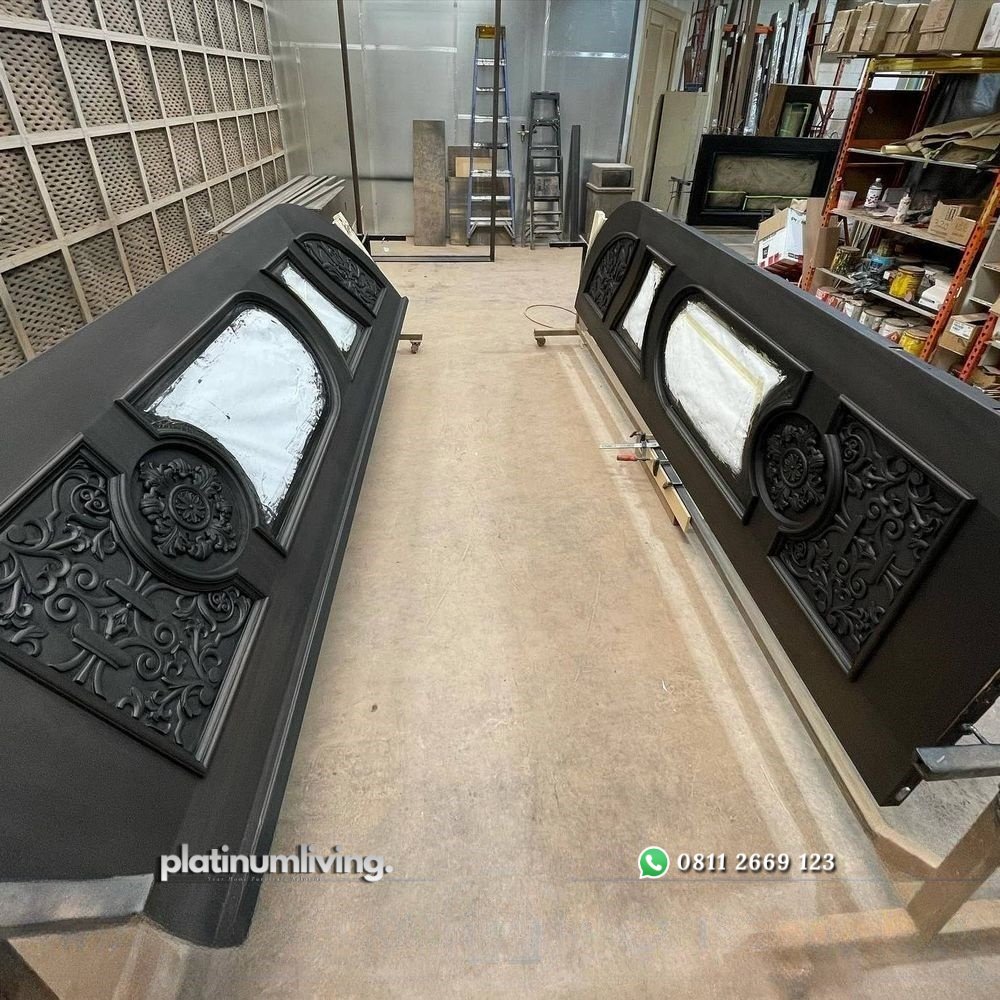 Pintu ukir jepara klasik mewah 2 daun lengkung PJ-13 platinumliving furniture jepara 3 Pintu ukir jepara klasik mewah 2 daun lengkung PJ-13 platinumliving furniture jepara 3
