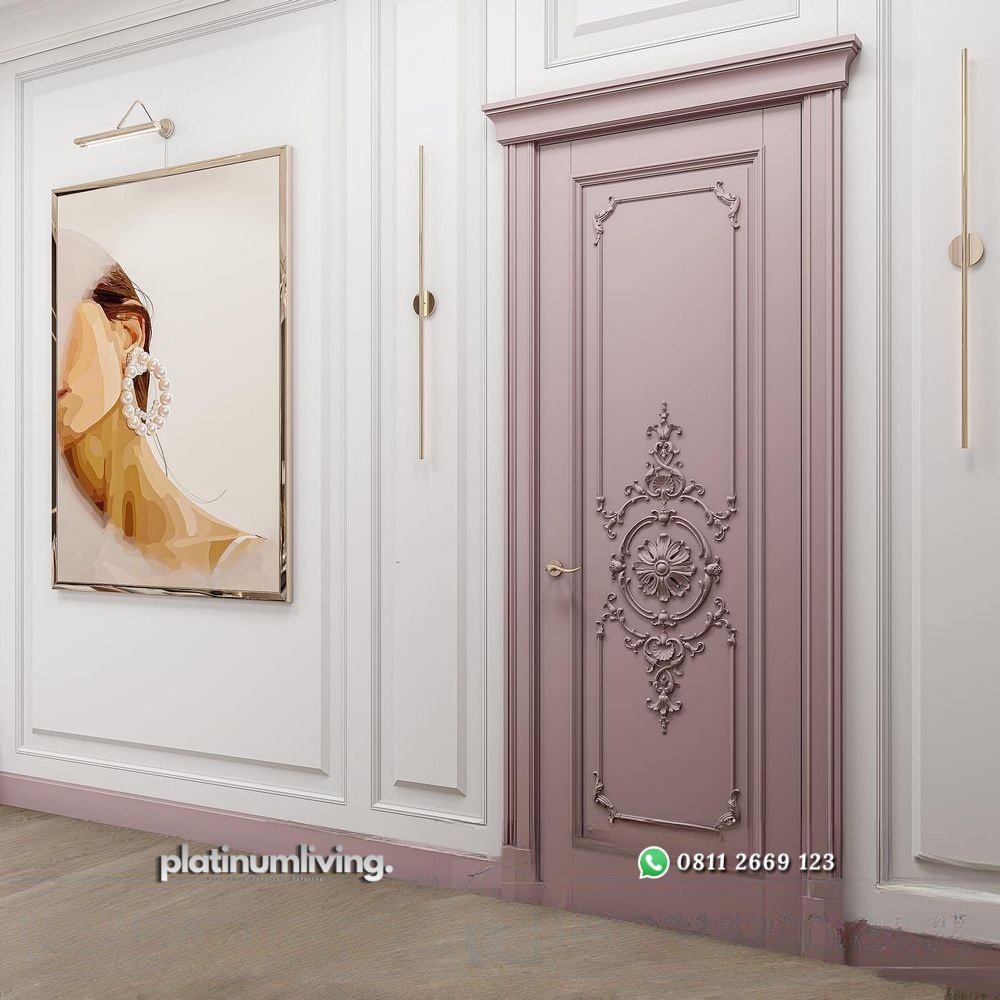 Pintu ukir jepara mewah cat duco 1 daun PJ-27 platinumliving furniture jepara 2 Pintu ukir jepara mewah cat duco 1 daun PJ-27 platinumliving furniture jepara 2