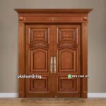 Pintu Ukir kupu tarung kayu jati klasik mewah PJ-310 platinumliving furniture jepara