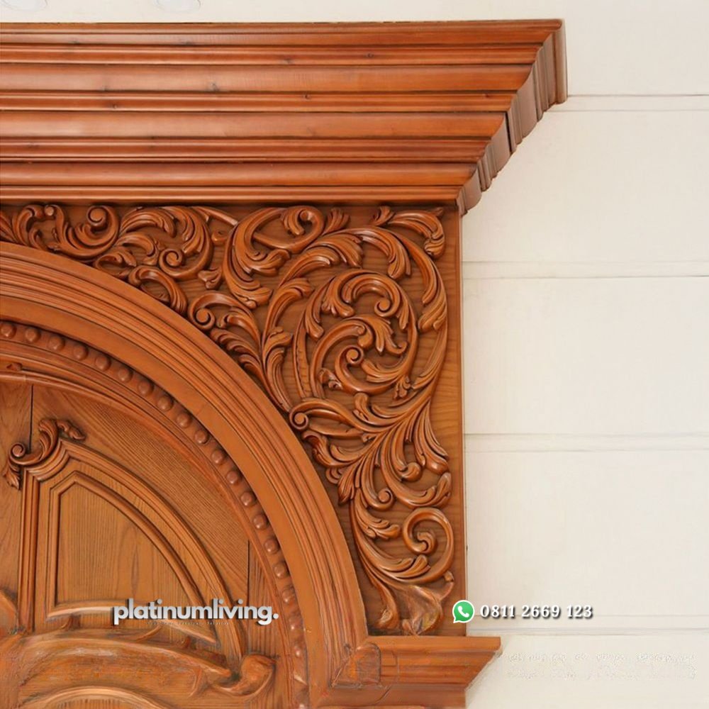 pintu ukir mewah 2 daun lengkung kayu jati PJ-341 platinumliving furniture jepara 4 pintu ukir mewah 2 daun lengkung kayu jati PJ-341 platinumliving furniture jepara 4