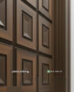 Pintu utama daun double panel square cekung jati PJ-365 platinumliving furniture jepara - Gambar 4