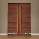 Pintu utama jati minimalis modern 2 daun PJ-158 platinumliving furniture jepara