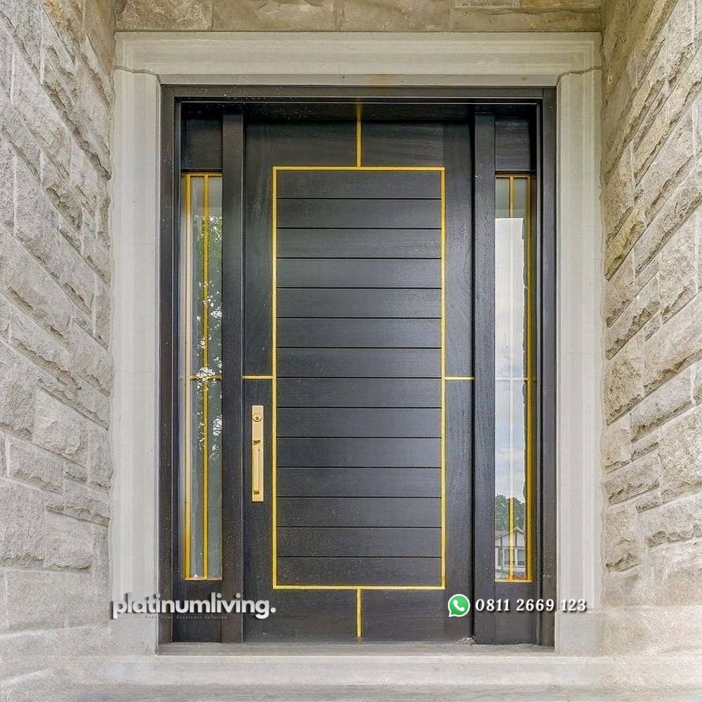 Pintu Utama jati single 2 jendela klasik modern PJ-16 platinumliving furniture jepara 1 Pintu Utama jati single 2 jendela klasik modern PJ-16 platinumliving furniture jepara 1