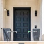Pintu utama kayu jati klasik panel daun single PJ-41 platinumliving furniture jepara