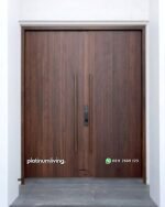 Pintu utama kayu jati minimalis kupu tarung PJ-360 platinumliving furniture jepara