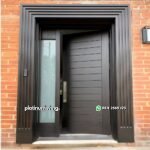 Pintu utama klasik kayu jati jepara besar kecil PJ-47 platinumliving furniture jepara