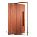 Pintu utama pivot single kayu jati minimalis modern PJ-281 platinumliving furniture jepara