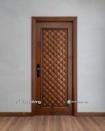 Pintu kayu jati single panel diamond lis timbul PJ-370 platinumliving furniture jepara