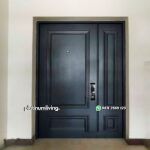 Pintu Mother and son jati jepara kupu tarung PJ-67 platinumliving furniture jepara