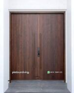 Pintu utama kayu jati minimalis kupu tarung PJ-360 platinumliving furniture jepara