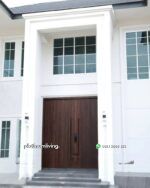 Pintu utama kayu jati minimalis kupu tarung PJ-360 platinumliving furniture jepara - Gambar 3