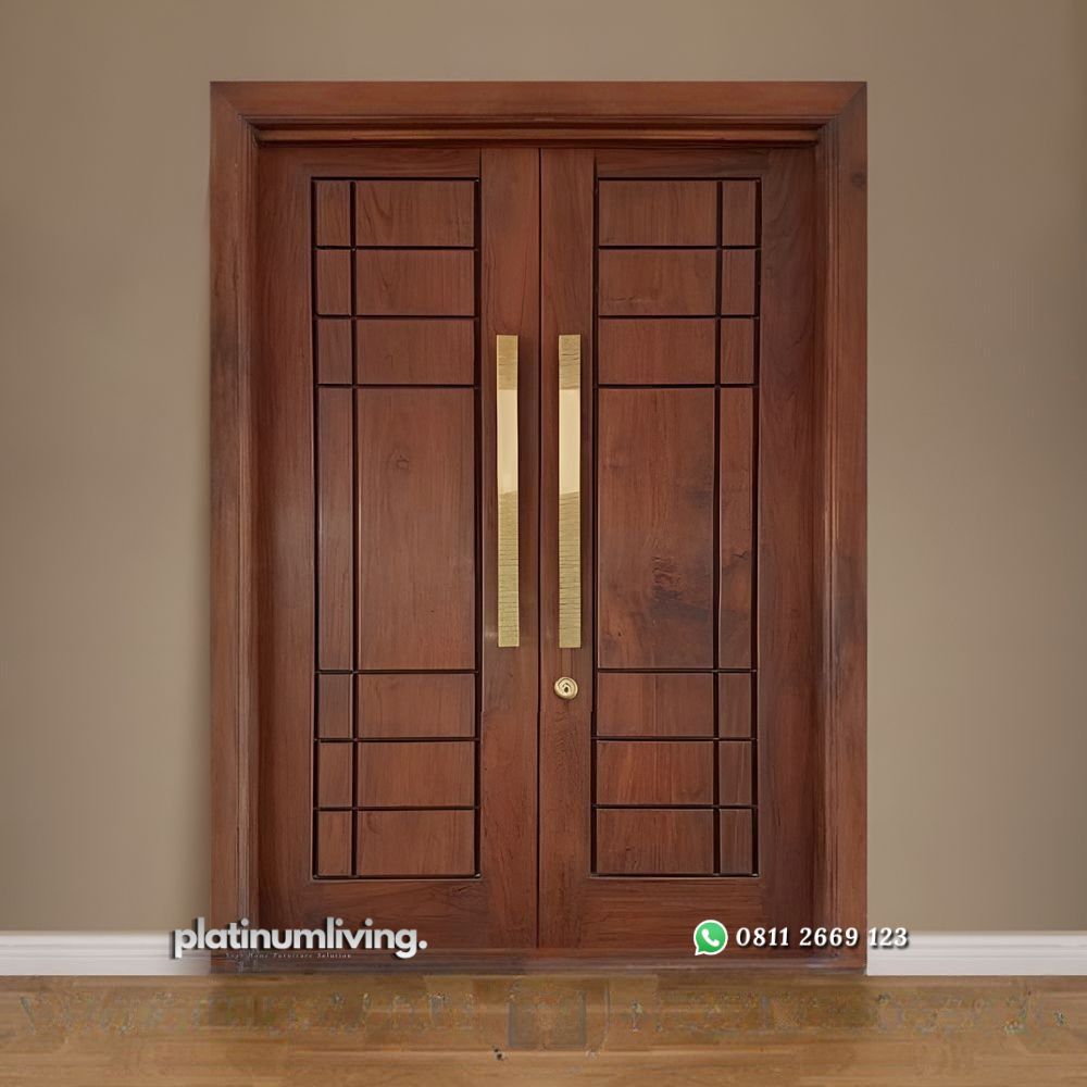 Kusen Pintu kayu jati minimalis daun double PJ-159 platinumliving furniture jepara 1 Kusen Pintu kayu jati minimalis daun double PJ-159 platinumliving furniture jepara 1