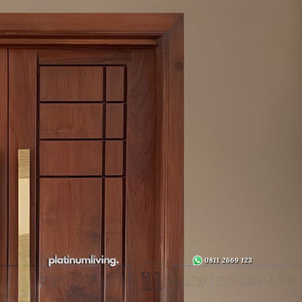 Kusen Pintu kayu jati minimalis daun double PJ-159 platinumliving furniture jepara 3 Kusen Pintu kayu jati minimalis daun double PJ-159 platinumliving furniture jepara 3