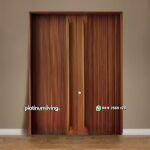 Pintu jati minimalis modern 2 daun jati PJ-155 platinumliving furniture jepara