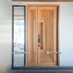 Pintu jati 2 daun mother and son modern minimalis PJ-354 platinumliving furniture jepara
