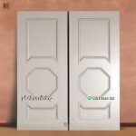 Pintu double panel kayu solid finshing duco putih PJ-254 platinumliving furniture jepara