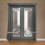 Kusen pintu klasik mewah 2 daun plus kaca finishing duco PJ-154 platinumliving furniture jepara