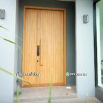 Kusen pintu ganda asimetris jati minimalis PJ-353 platinumliving furniture jepara - Gambar 2