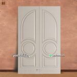 Pintu utama 2 daun kayu solid cat duco klasik modern PJ-251 platinumliving furniture jepara