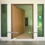 Pintu jati jepara minimalis engsel pivot 1 daun PJ-350 platinumliving furniture jepara - Gambar 2