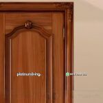 Kusen pintu jati jepara klasik mewah 1 daun PJ-147 platinumliving furniture jepara - Gambar 2