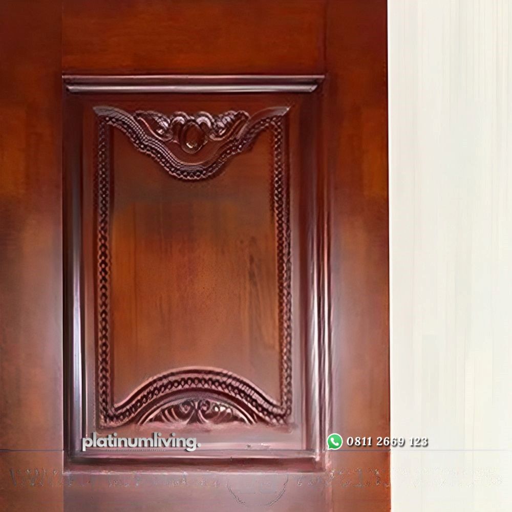 Daun pintu ukir kayu jati klasik panel solid PJ-144 platinumliving furniture jepara 2 Daun pintu ukir kayu jati klasik panel solid PJ-144 platinumliving furniture jepara 2