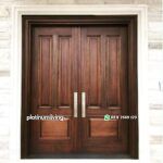 Kusen pintu kayu jati jepara klasik 2 daun PJ-43 platinumliving furniture jepara