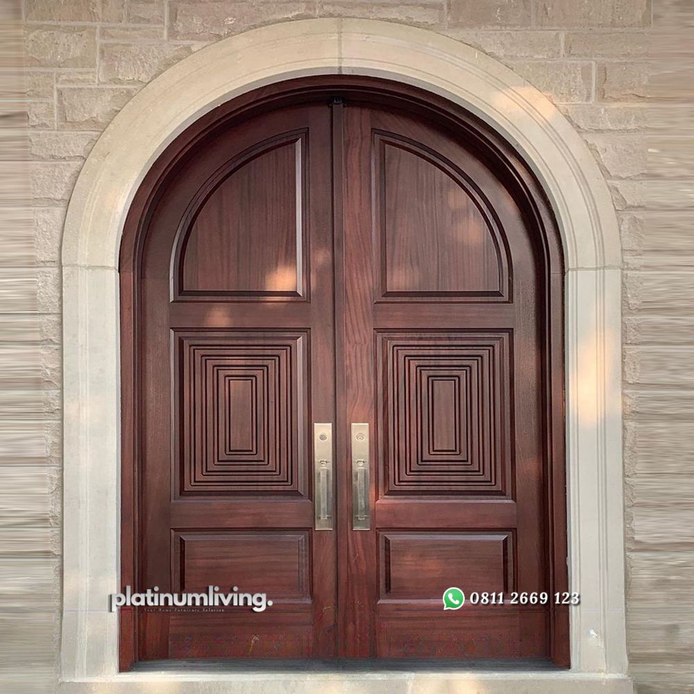 Pintu rumah lengkung kayu jati 2 daun klasik PJ-40 platinumliving furniture jepara 1 Pintu rumah lengkung kayu jati 2 daun klasik PJ-40 platinumliving furniture jepara 1