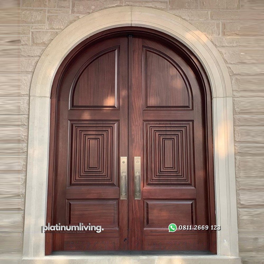 Pintu rumah lengkung kayu jati 2 daun klasik PJ-40 platinumliving furniture jepara 2 Pintu rumah lengkung kayu jati 2 daun klasik PJ-40 platinumliving furniture jepara 2