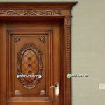 Pintu single ukir jepara mewah klasik kayu jati PJ-135 platinumliving furniture jepara - Gambar 2