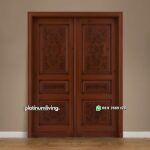 Pintu kupu tarung ukir jepara kayu jati antik PJ-234 platinumliving furniture jepara