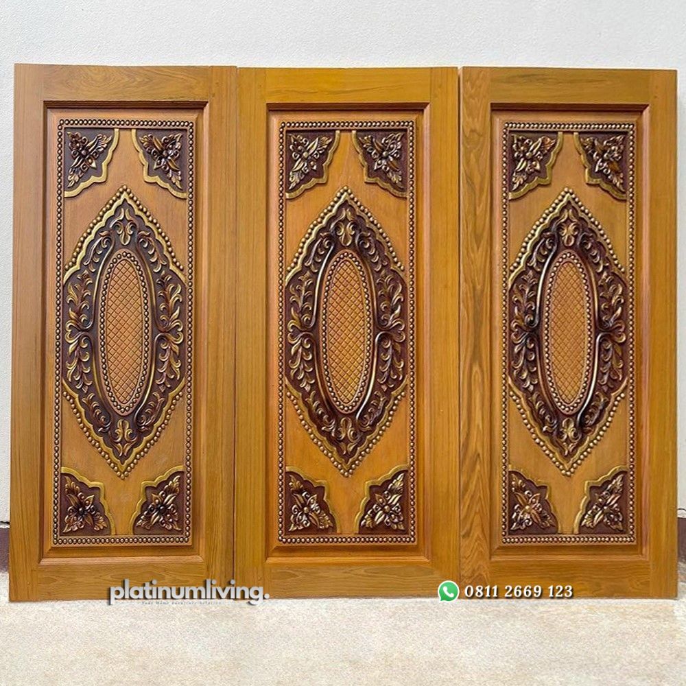 Daun pintu ukir kayu jati klasik mewah PJ-33 platinumliving furniture jepara 1 Daun pintu ukir kayu jati klasik mewah PJ-33 platinumliving furniture jepara 1
