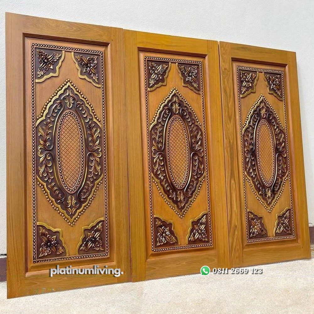 Daun pintu ukir kayu jati klasik mewah PJ-33 platinumliving furniture jepara 2 Daun pintu ukir kayu jati klasik mewah PJ-33 platinumliving furniture jepara 2