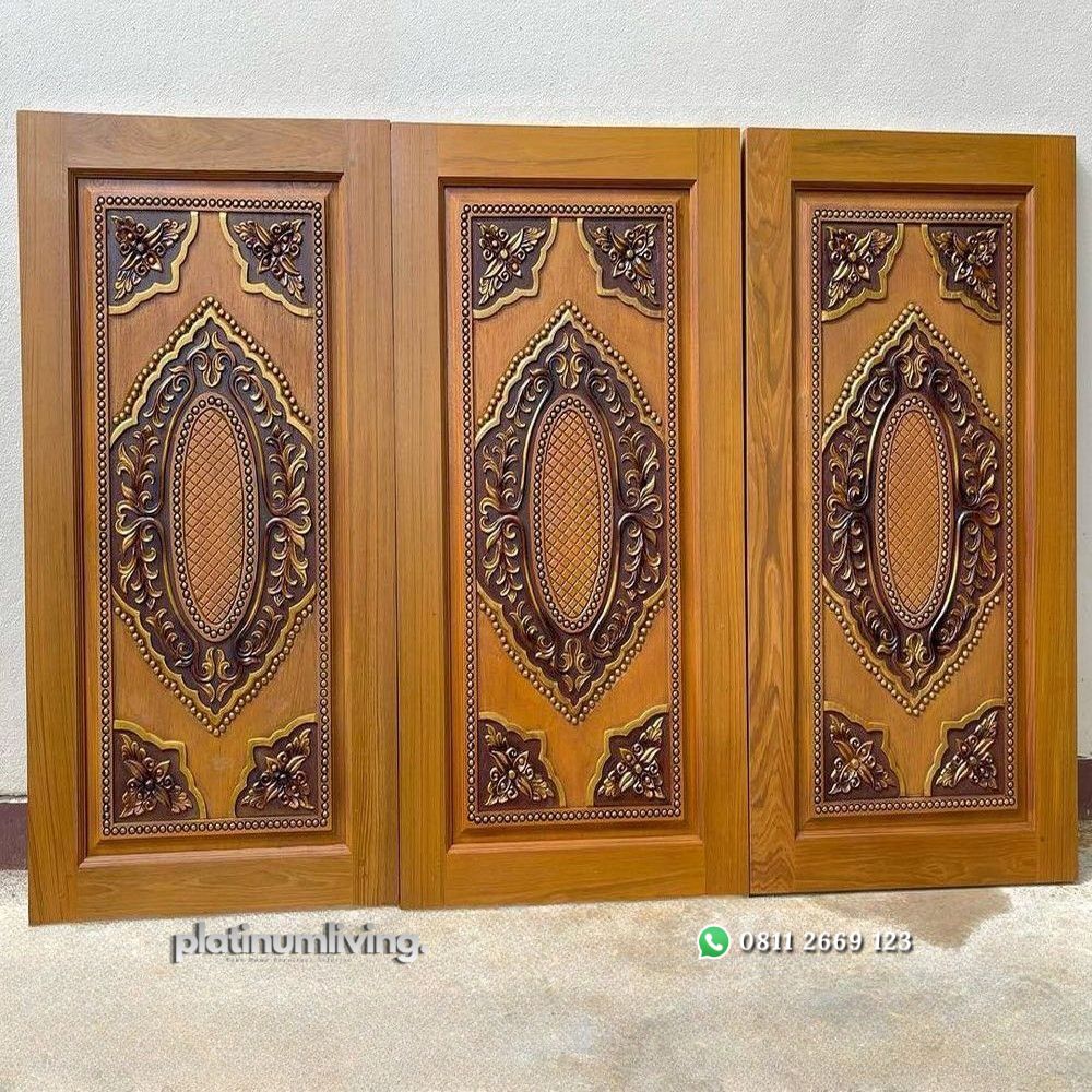 Daun pintu ukir kayu jati klasik mewah PJ-33 platinumliving furniture jepara 3 Daun pintu ukir kayu jati klasik mewah PJ-33 platinumliving furniture jepara 3