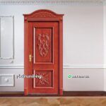 Pintu rumah ukir jati jepara daun single mewah PJ-130 platinumliving furniture jepara