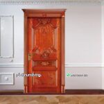 Kusen pintu kamar klasik ukir jepara daun tunggal PJ-129 platinumliving furniture jepara