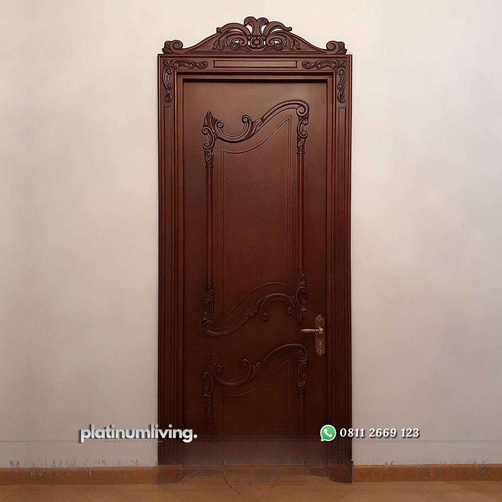 Pintu ukir jepara kayu jati klasik mewah single PJ-29 platinumliving furniture jepara 1 Pintu ukir jepara kayu jati klasik mewah single PJ-29 platinumliving furniture jepara 1