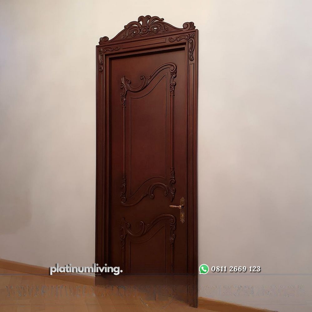 Pintu ukir jepara kayu jati klasik mewah single PJ-29 platinumliving furniture jepara 2 Pintu ukir jepara kayu jati klasik mewah single PJ-29 platinumliving furniture jepara 2