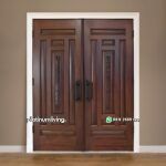 Pintu rumah kayu jati klasik daun ganda PJ-223 platinumliving furniture jepara