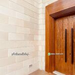 Pintu Jati Kupu Tarung Motif Bata Susun Architrave Tingkat PJ-323 platinumliving furniture jepara - Gambar 3