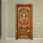 Pintu kayu jati ukir jepara solid single mewah PJ-122 platinumliving furniture jepara