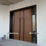 Kusen pintu jati minimalis 2 daun jedela ganda PJ-20 platinumliving furniture jepara - Gambar 2