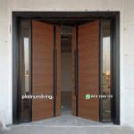 Kusen pintu jati minimalis 2 daun jedela ganda PJ-20 platinumliving furniture jepara - Gambar 3
