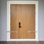 Pintu jati double besar kecil minimalis modern PJ-18 platinumliving furniture jepara