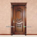 Kusen pintu 1 daun kayu jati mewah ukiran PJ-317 platinumliving furniture jepara