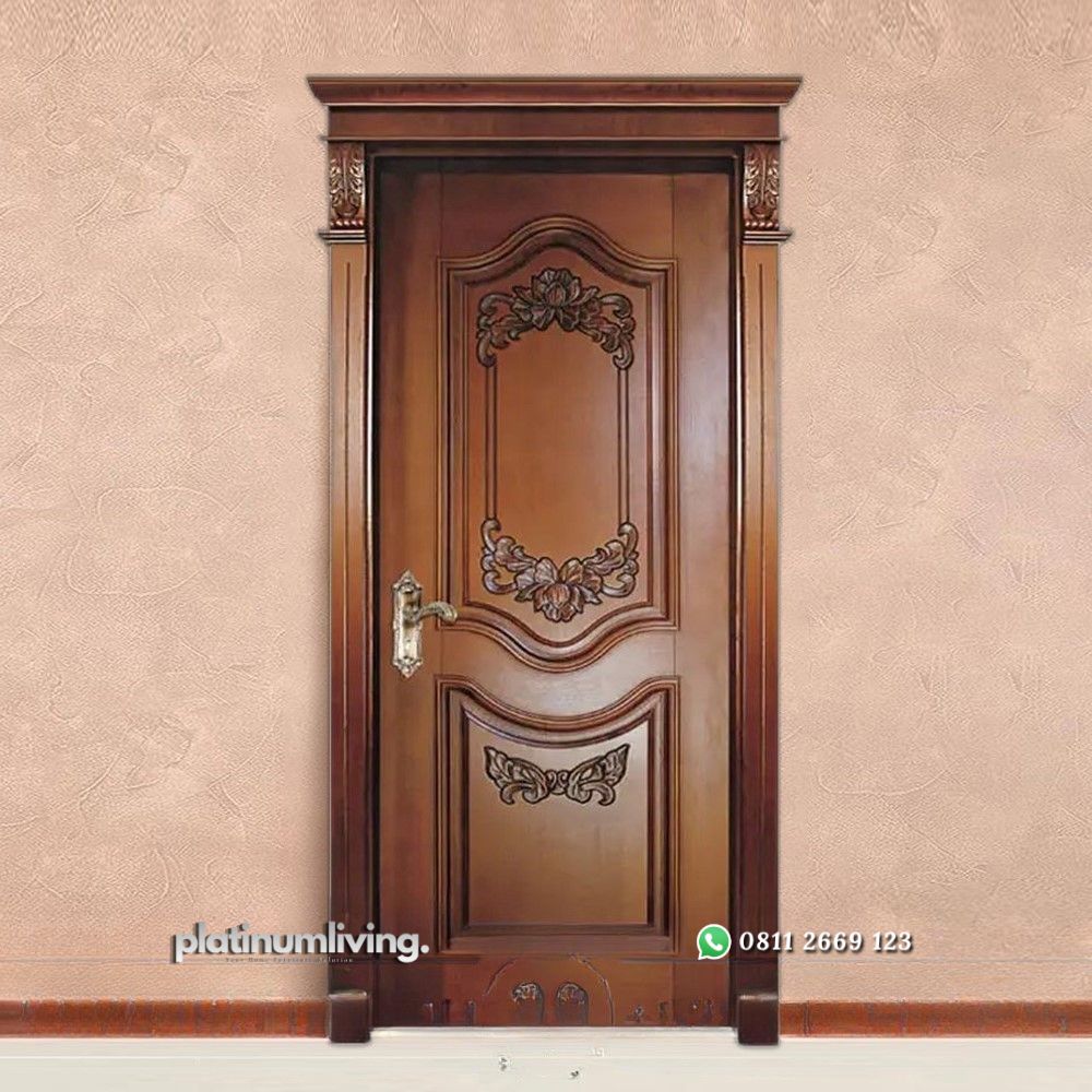 Kusen pintu 1 daun kayu jati mewah ukiran PJ-317 platinumliving furniture jepara 1 Kusen pintu 1 daun kayu jati mewah ukiran PJ-317 platinumliving furniture jepara 1