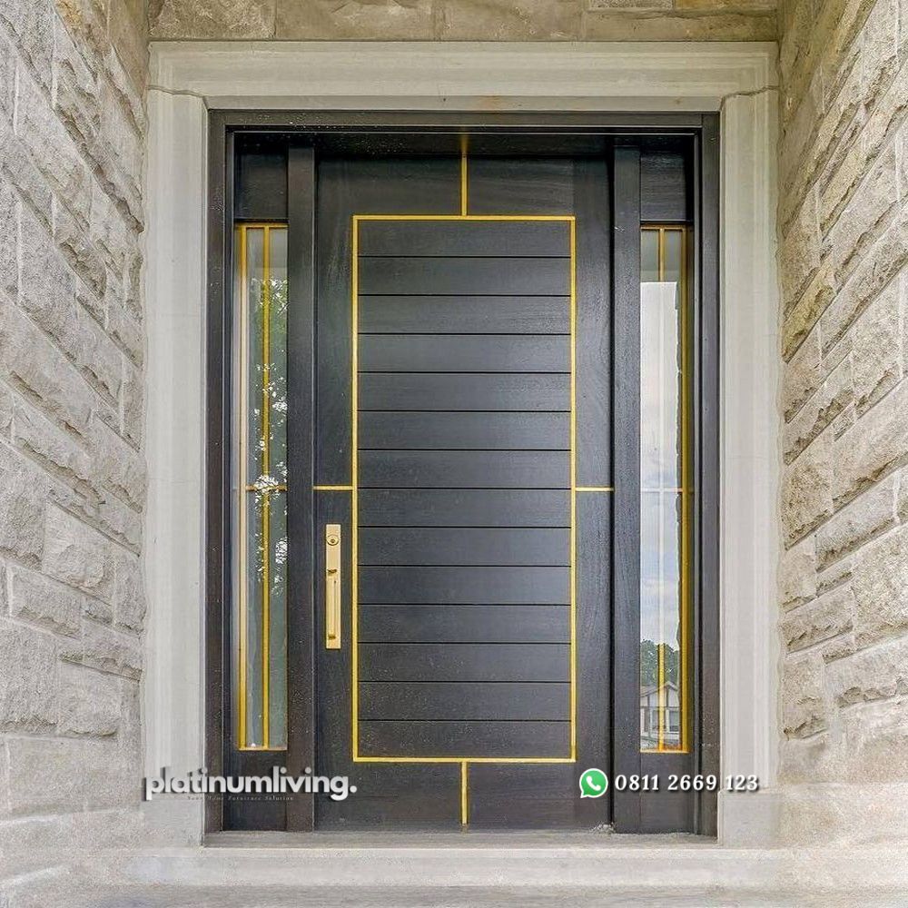 Pintu Utama jati single 2 jendela klasik modern PJ-16 platinumliving furniture jepara 1 Pintu Utama jati single 2 jendela klasik modern PJ-16 platinumliving furniture jepara 1