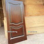 Daun pintu klasik kayu jati single solid panel PJ-112 platinumliving furniture jepara - Gambar 2