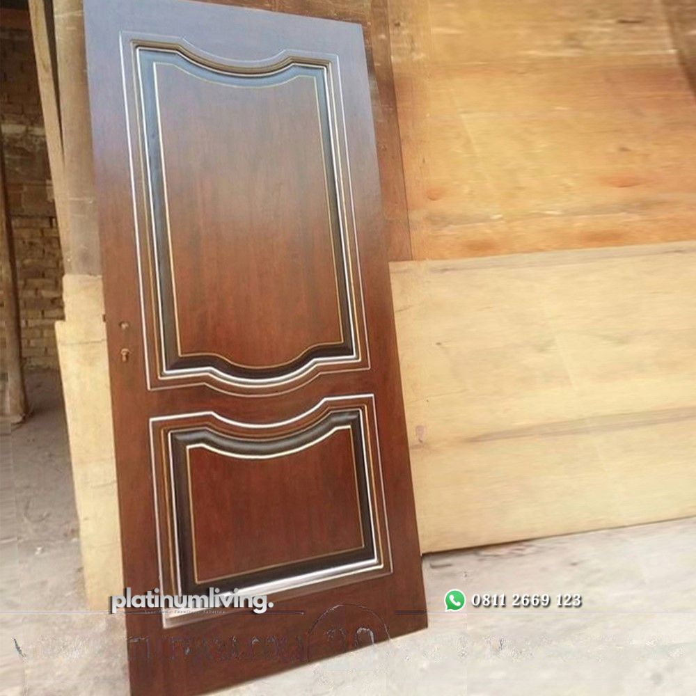 Daun pintu klasik kayu jati single solid panel PJ-112 platinumliving furniture jepara 2 Daun pintu klasik kayu jati single solid panel PJ-112 platinumliving furniture jepara 2